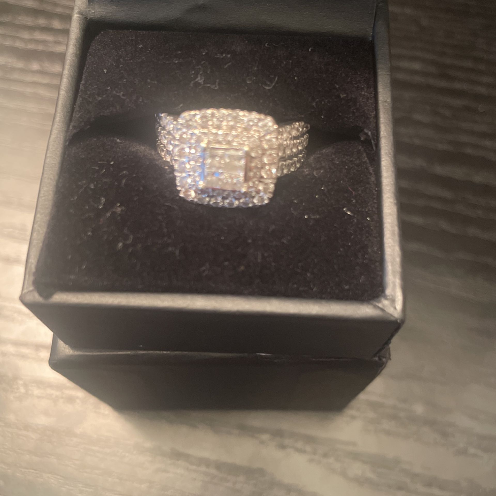 1 1/2 Ct T.w. Diamond Halo Engagement Ring