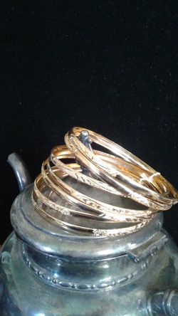 Semanario 14k gold plated para dama