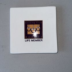 Vintage Cooking Club of America Ceramic Trivet 