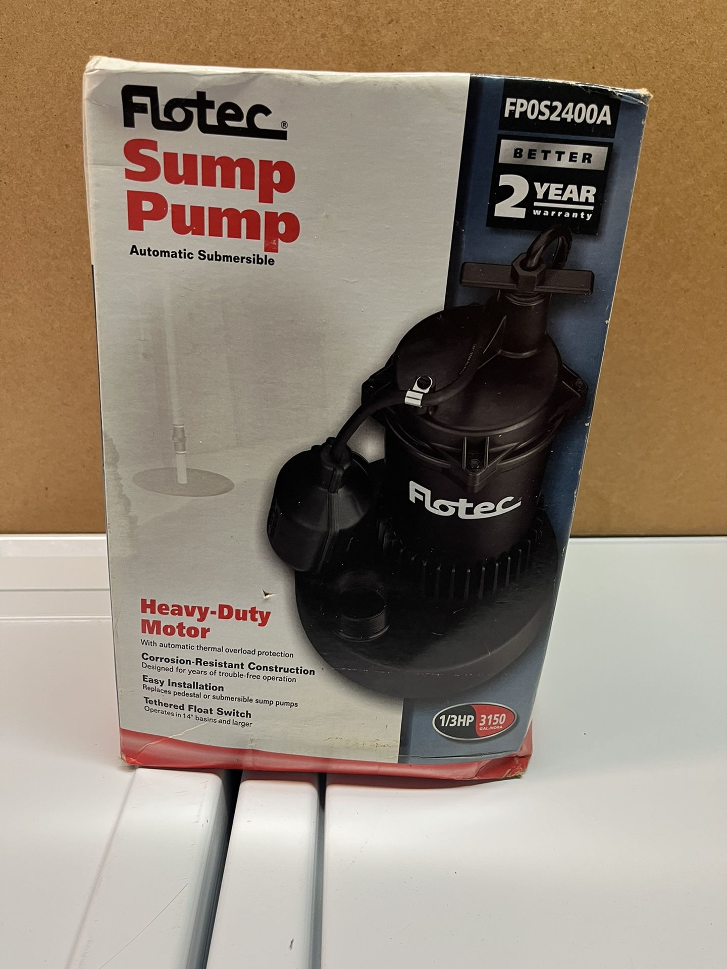 Flotec 1/3 Horsepower Sump Pump