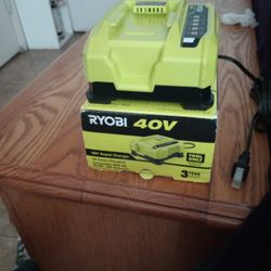 Ryoby. 40 V Rapid.Charger.