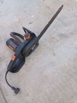 Chain saw. Electric