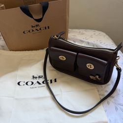 Coach Twin Turnlock Wavery Bag in Maple (Customized)