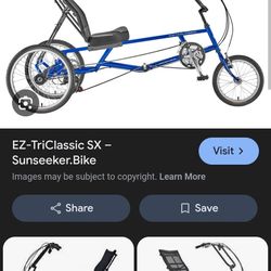 Blue EZ 3 Trike Bicycle