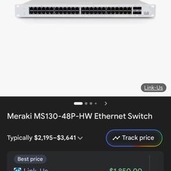 NEW/UNCLAIMED MS130-48P SWITCH 48 PORT IN FACTORY BOX WITH MANUAL
