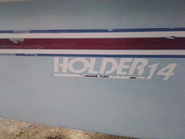 Late 80s I think Holder 14 Hobie cat