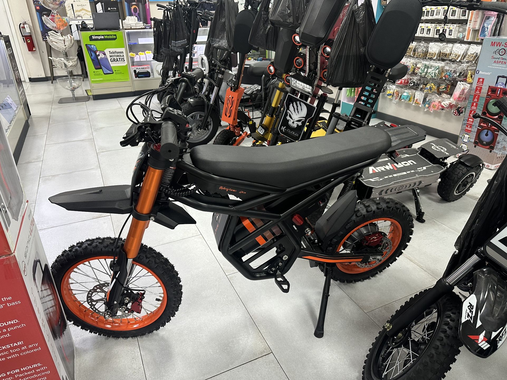 GT54 Electric Motorcycle 49MPH! Finance For $150 Down Payment!!