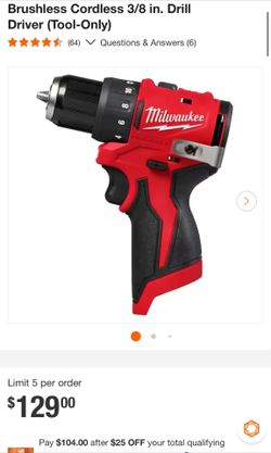 Milwaukee Drill 12 Volts