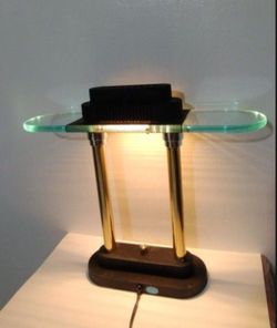 POST MODERN BANKER LAMP 16"×5"