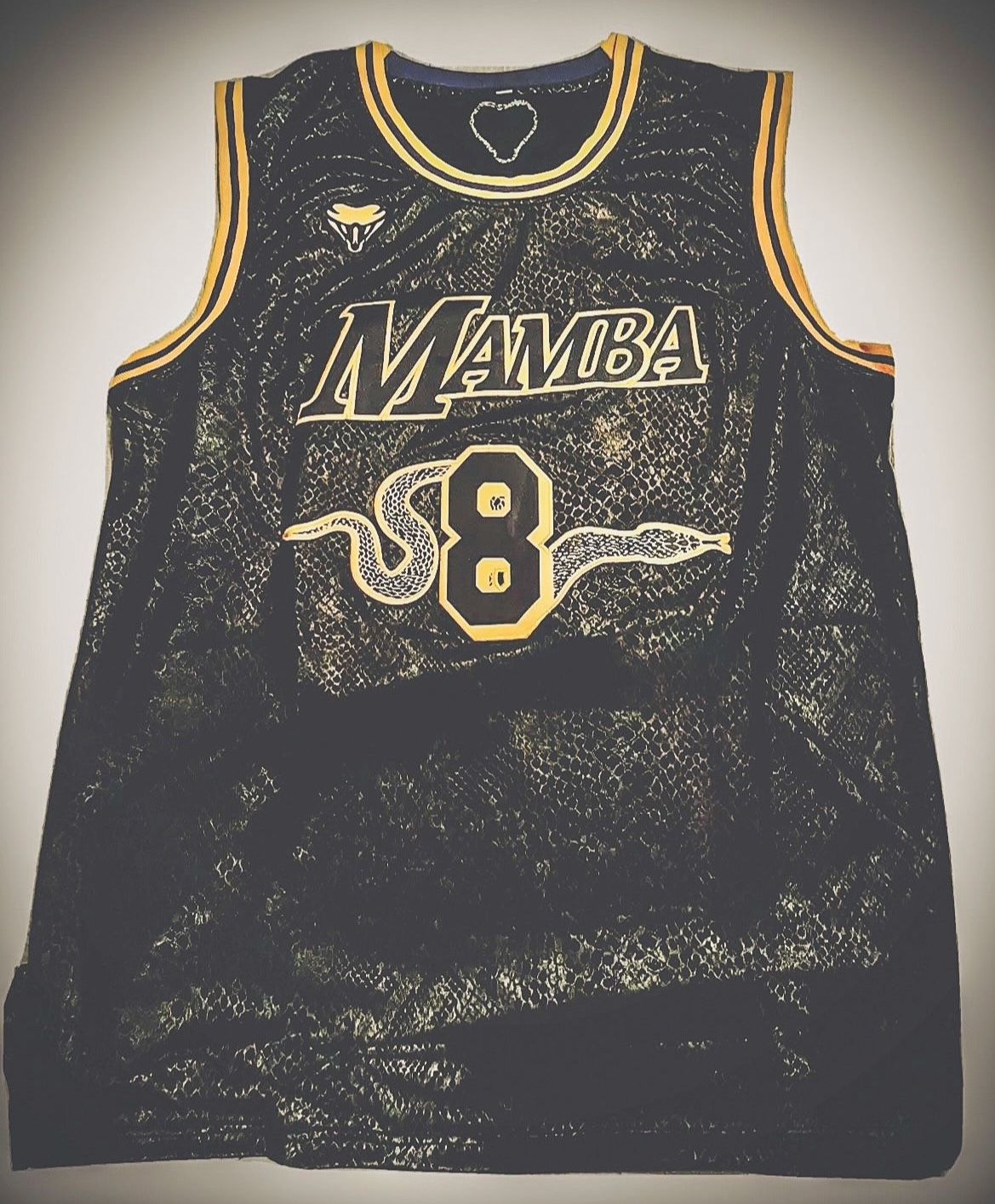 Kobe Bryant Los Angeles Jersey Black MAMBA snake skin – Classic Authentics