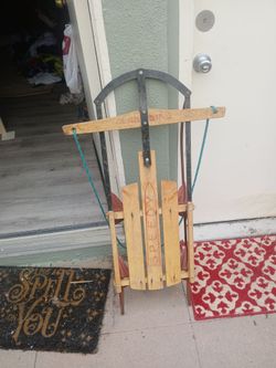Old fashioned Flyer sled