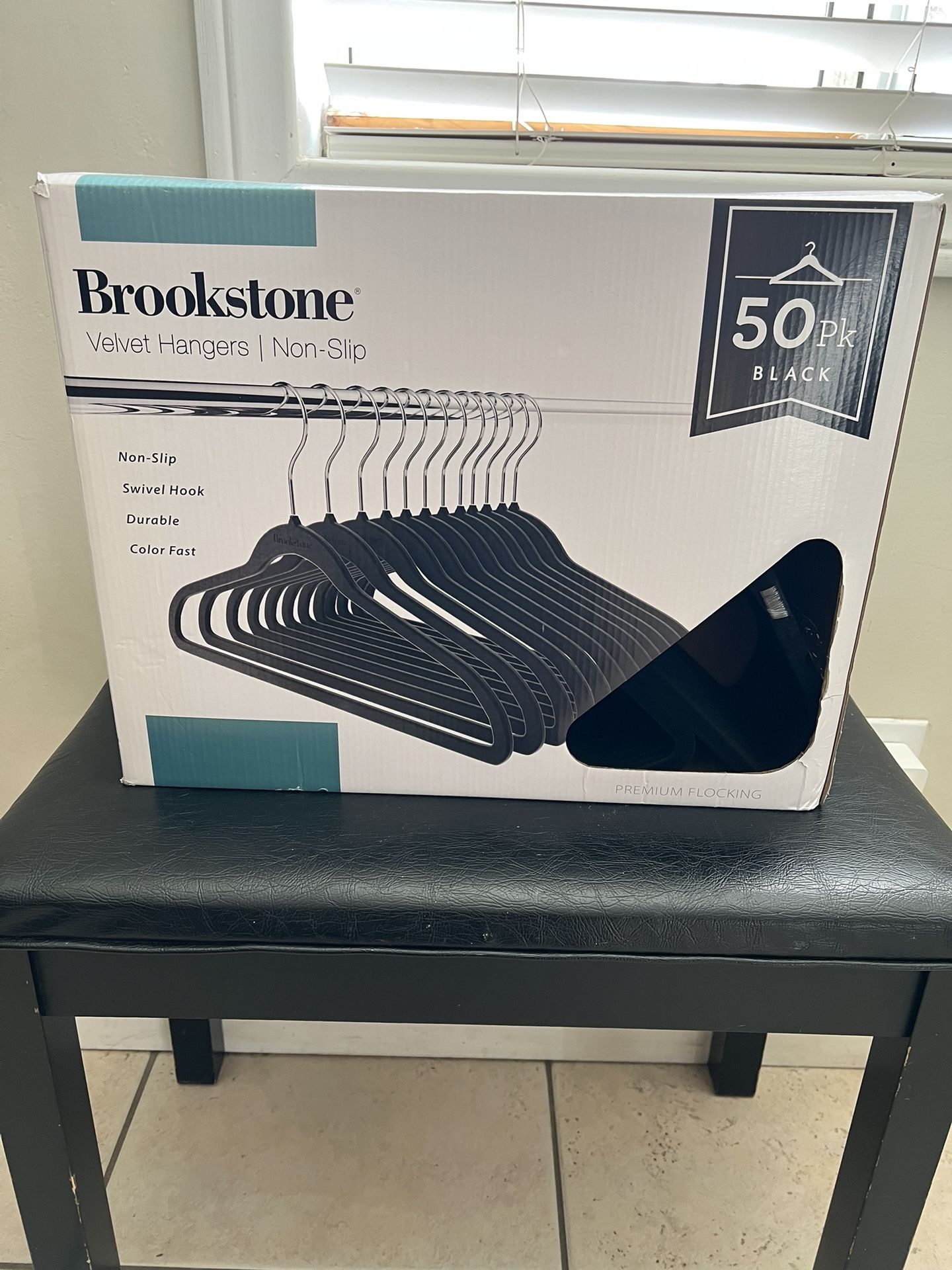 Brookstone (50 Pack) Velvet Hangers
