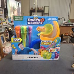 Bunch O Balloons By Zuru A Tropical Part Set With A Launcher & Over 100 Self-Sealing Water Balloons That Can Be Launched Over 70 FT Ages 3+ BRAND NEW 