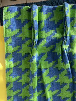 1970s vintage geometric curtains