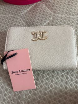 Juicy Couture White Zip-Around Wallet