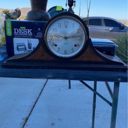 Antique Clock Over 100 Years Old Works And Chimes