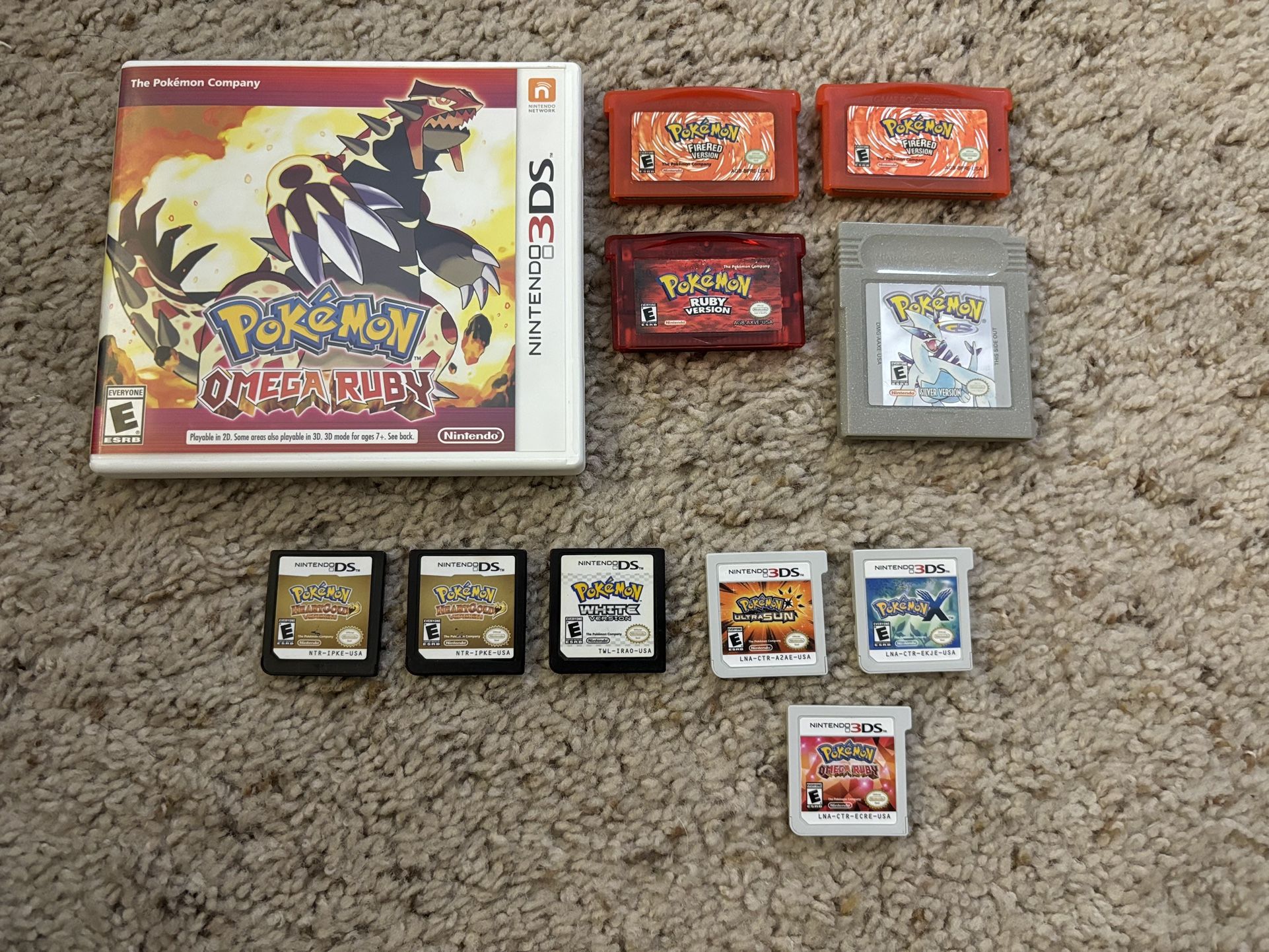 Read description for prices! Pokemon games for Nintendo Gameboy/Nintendo DS/3DS