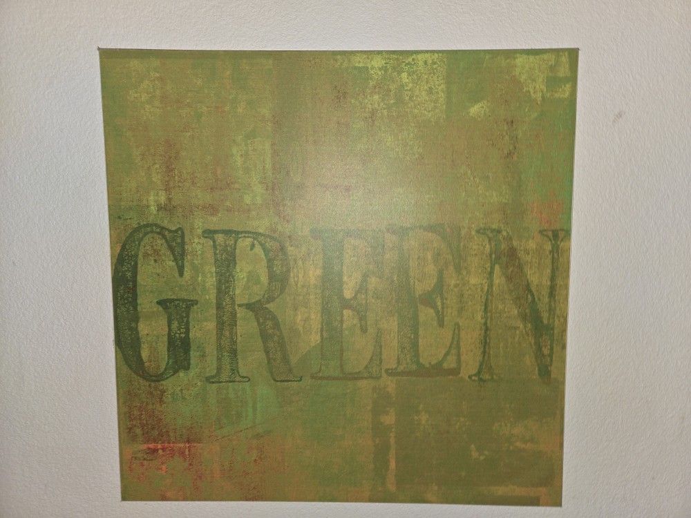 LARGE Canvas Oil Painting GREEN