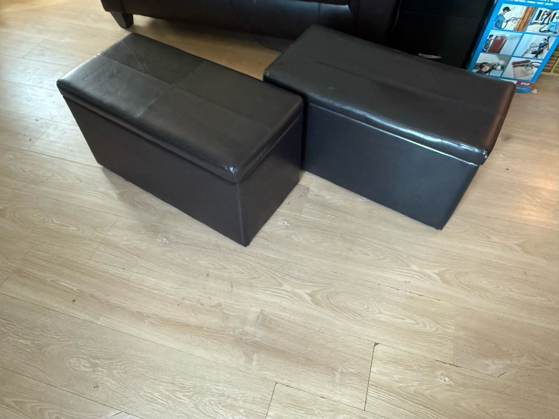 Leather Ottomans