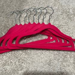 Velvet Covered Hangers, Set Of 8, Children’s 