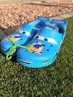 Crocs Crocband Clog Cars Lightning McQueen Dinoco New/RECEIPT SIZE 12 FIRM $160