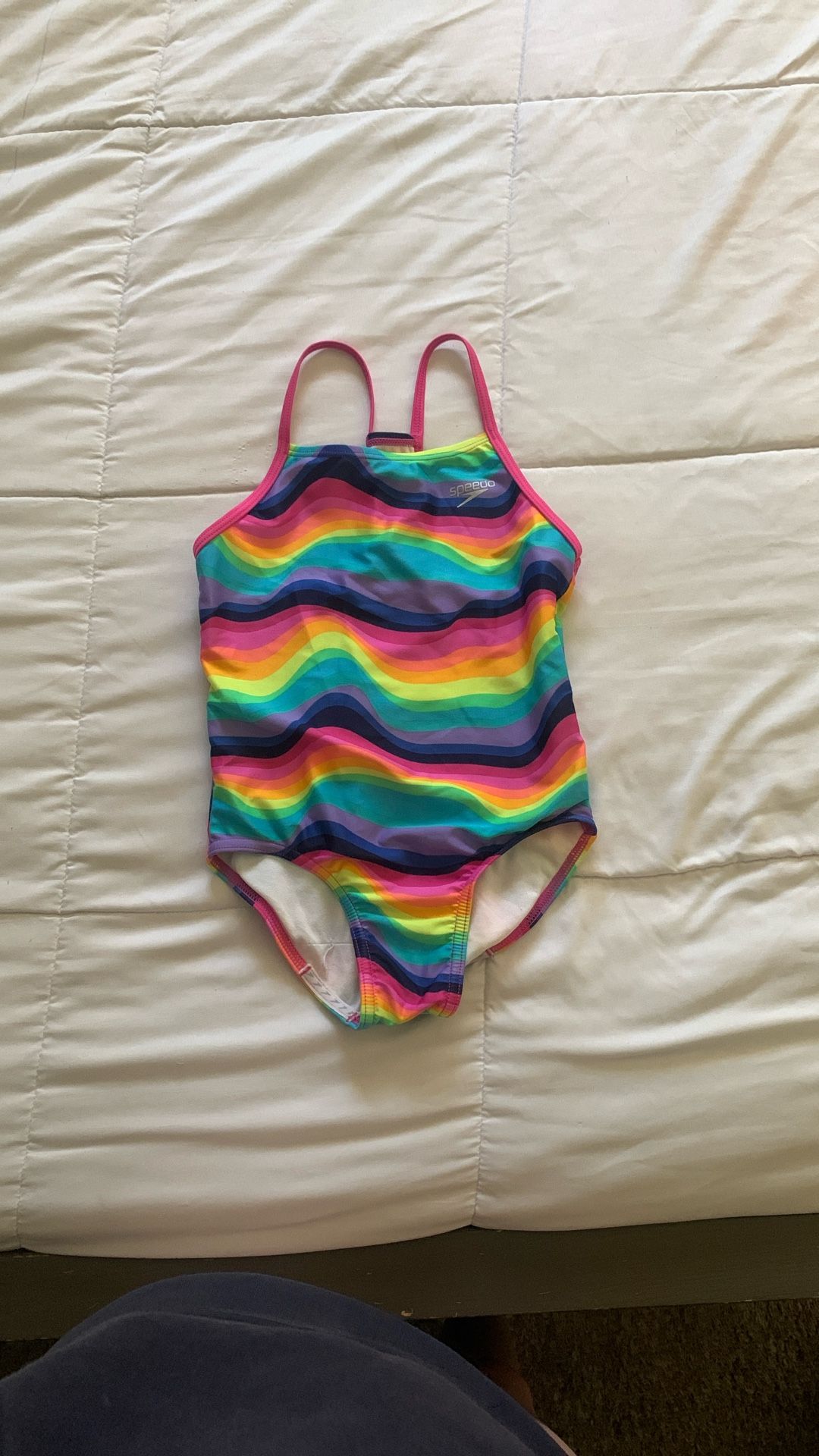 Girls Speedo One Piece Swim Suit Size Small