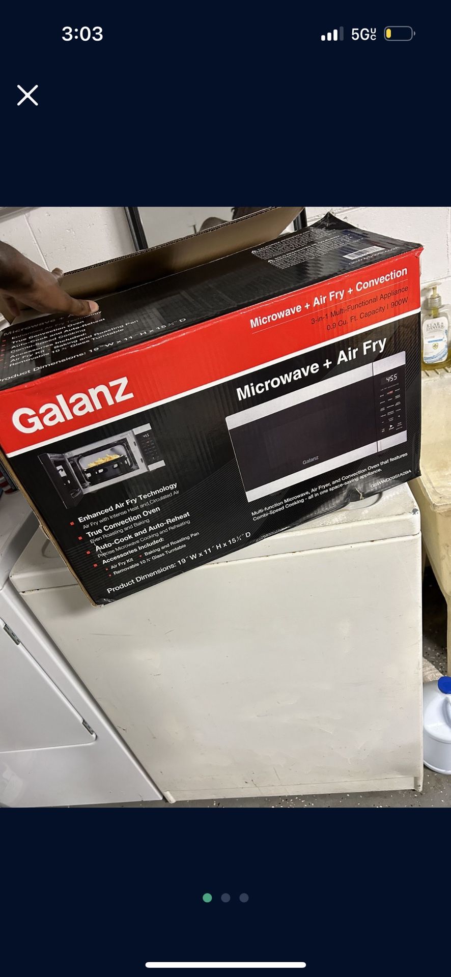 Galanz Microwave/ Air Fryer