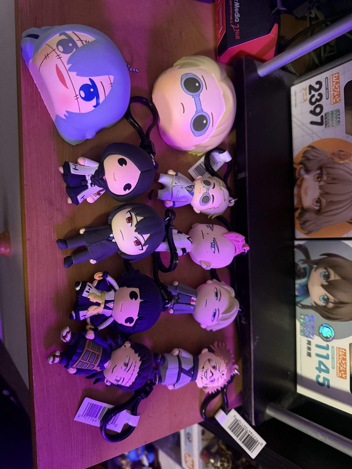 Anime Bleach, Jujutsu kaisen, Spy X Family Bag Clips/Keychains