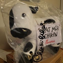 BRAND NEW SEALED Large Chick-Fil-A Cow Plush "Eat Mor Chikin" 2024