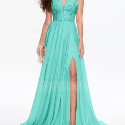 Aqua Wedding, Prom,  Bridesmaids Size Small Dress