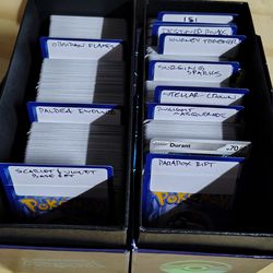 Scarlet and Violet Era Bulk Pokemon Cards  Non Holo Commons,Uncommons,Trainers