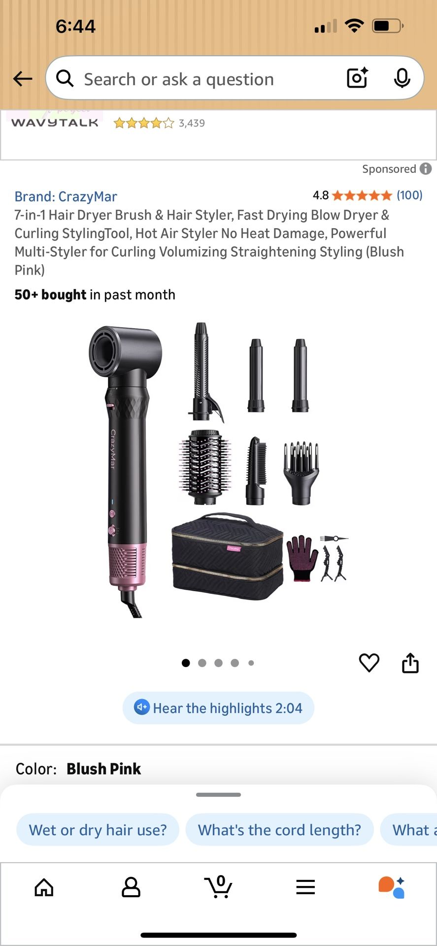 New In Box, Hair Brush And Styler