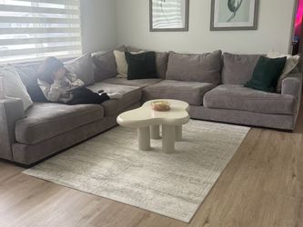 Sectional grey couch