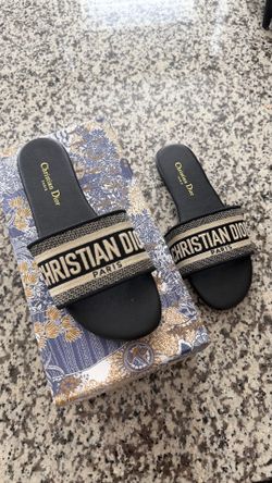 Dior black sandals