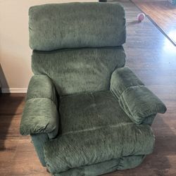 Aqua Marine Green Velvet Rocker/Recliner