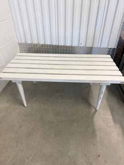 Wooden bench