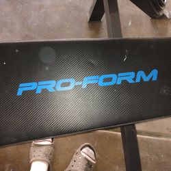 Pro Form Weight Bench And Weights