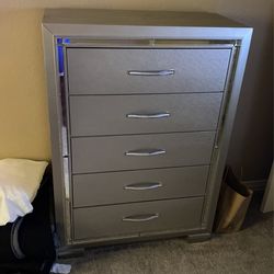 Silver And Mirror Drawer 