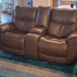 Recliner, 2 seater, Leather