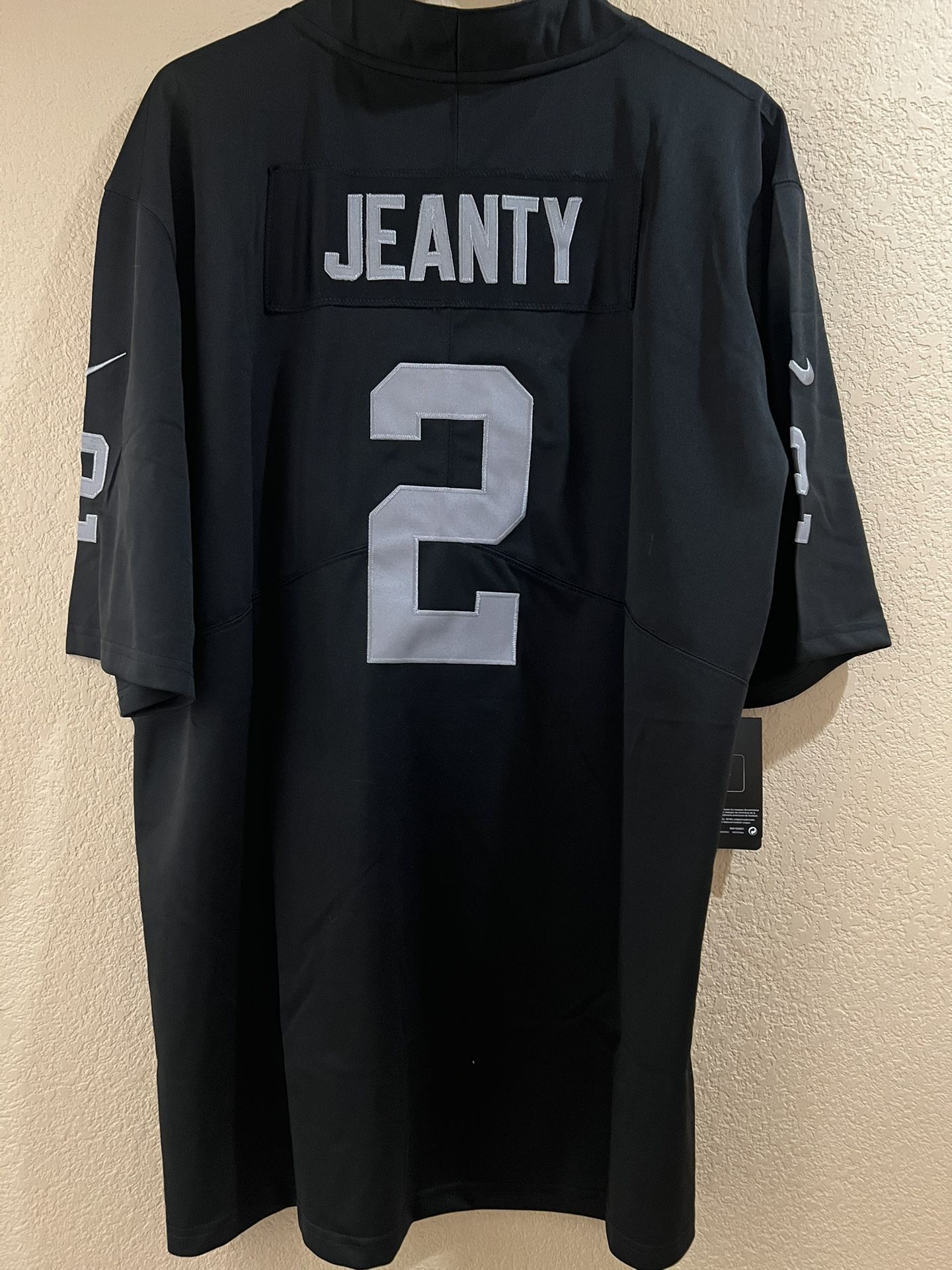 Ashton Jeanty Raiders New Black Jersey Size XXL