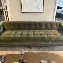 Sofas Two  Green Velvet 