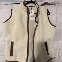 Barbour Cream Fleece Vest size 14