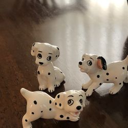 Vintage Japan Disney 101 Dalmatians Ceramic Figurines 