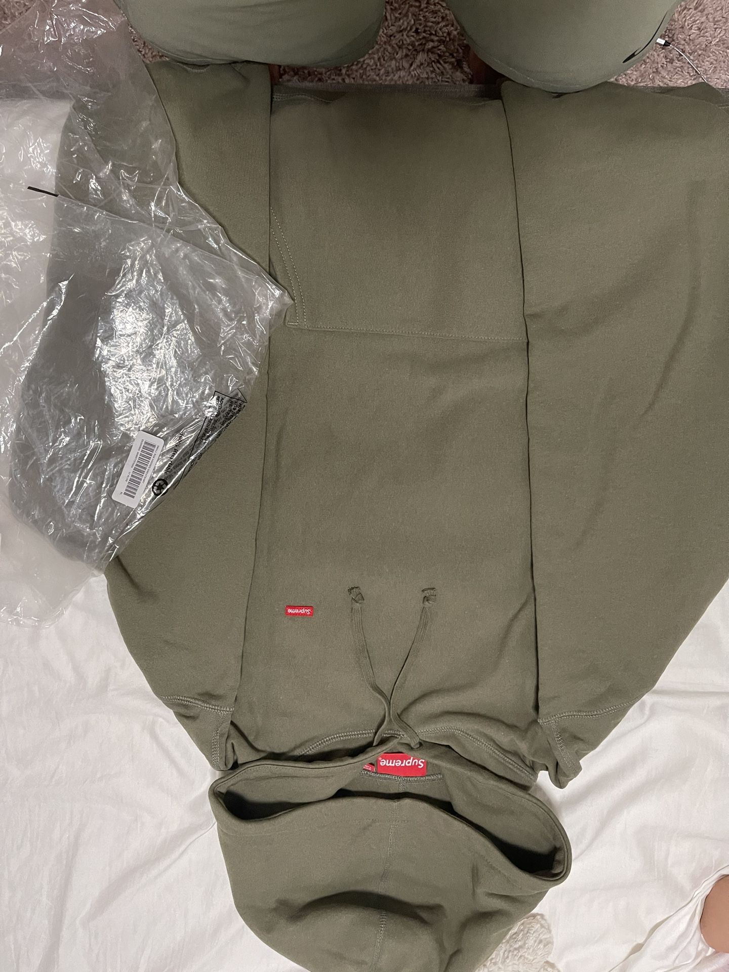 Supreme Small Box Logo Hoodie Xl Olive 