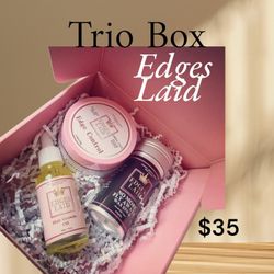 Edges Laid Trio Box Presented By CRAZY ABOUT HAIR THE SALON 