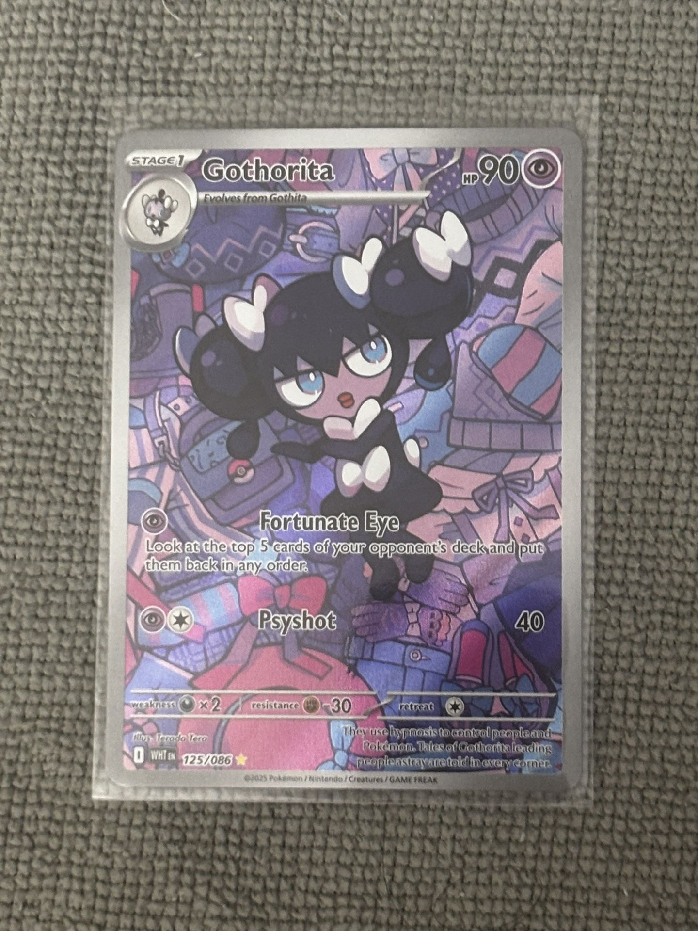 Pokemon TCG SV: White Flare Gothorita - 125/08 Illustration Rare NM/M