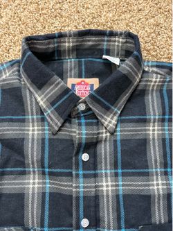 Vintage American Edition Made In USA Plaid Flannel Long Sleeve Shirt Size XL