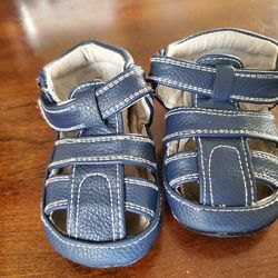 Jack and Lily blue sandles sz. 12-18 mo.