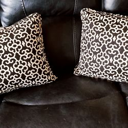 2 Pcs.Hampton Bay Cushion Indoor/Outdoor Throw Pillows,