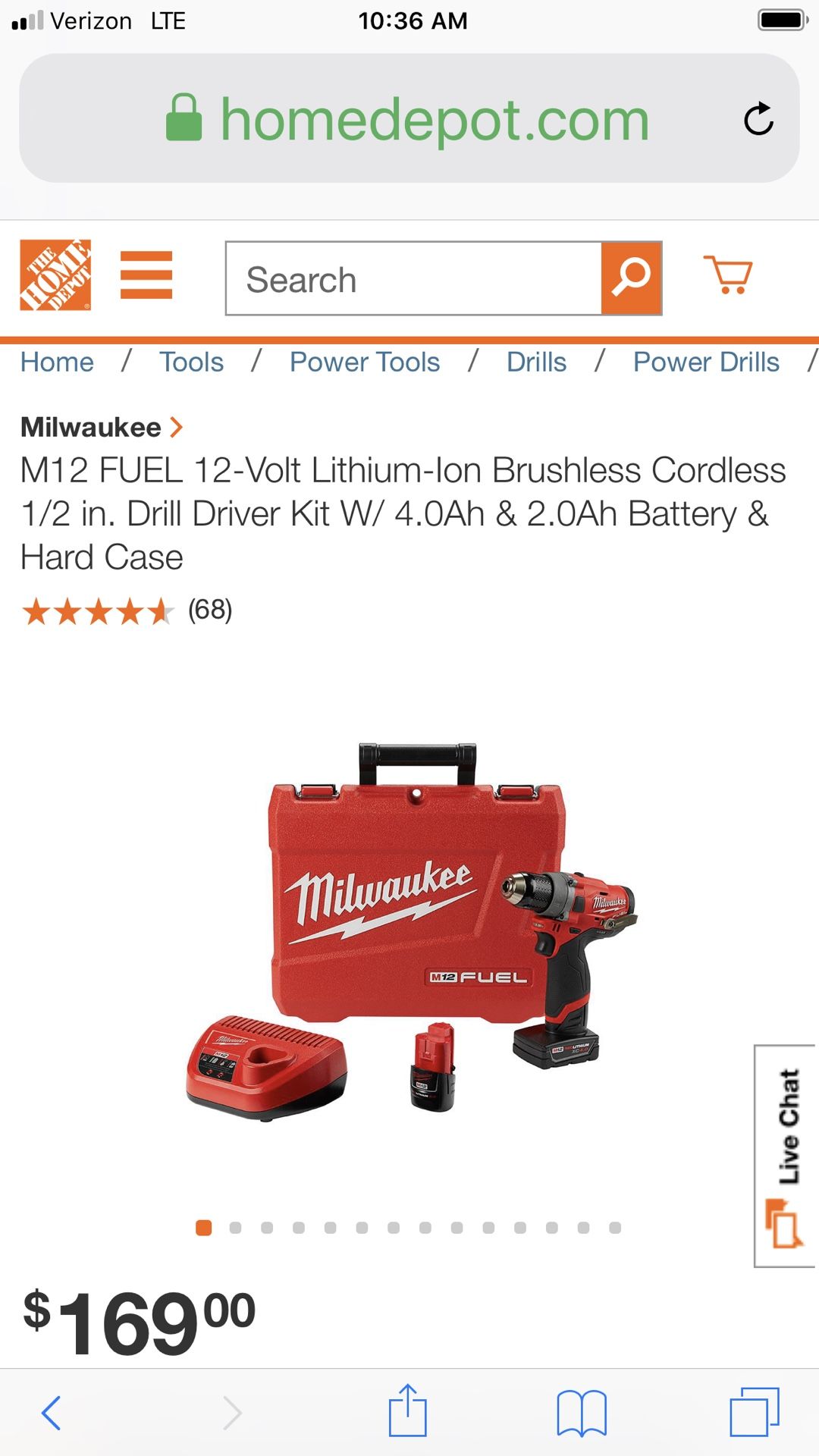 NEW UNUSED MILWAUKEE 2503-22 DRILL DRIVER SET WITH EXTRA BATTERY